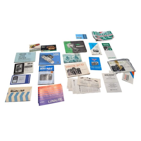 22 Instruction Manual Booklets for Cameras & Accessories - Fujifilm Bag Include - Picture 1 of 15